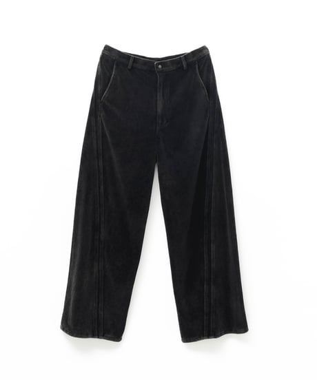VINTAGE 3D CUTTING FADE VELOURS PANTS