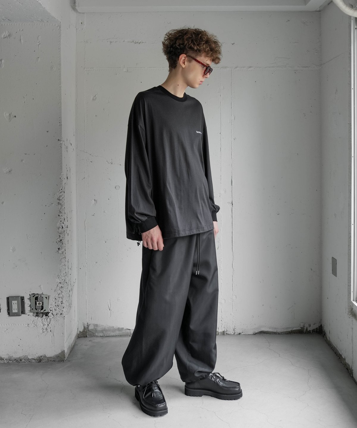 トップス PE WRINKLES TAFFETA TRACK WIDE PANTS CTHY＋VEIN】PE WRINKLES TAFFETA TRACK WIDE PANTS