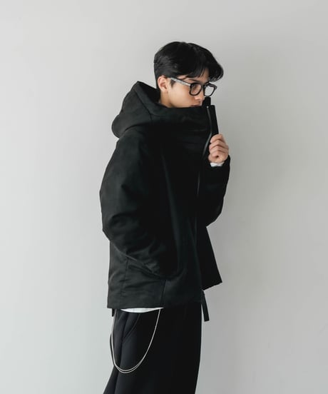 AEROGEL×SEA ISLAND MICROFIBER SUEDE HOODED BLOUSON