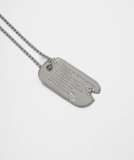 VINTAGE DOGTAG LONG NECKLACE by artisan