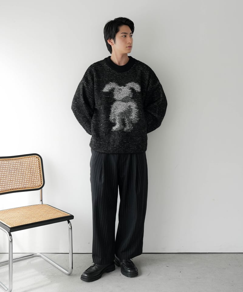 HIGH-END OVERSIZE JACQUARD ART KNIT | CTHY