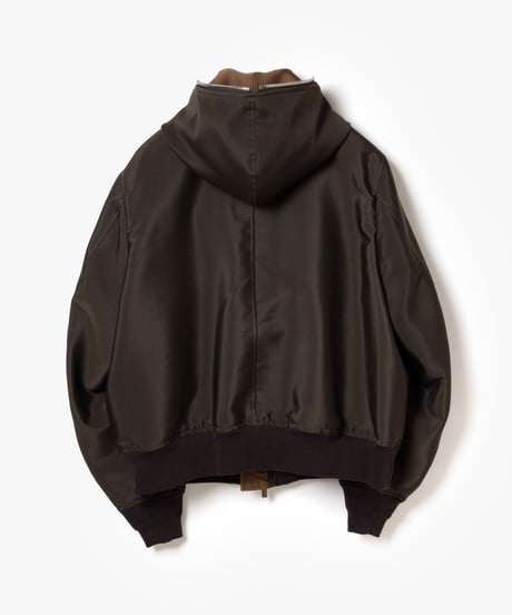 [VEIN27SS] RIVER SATIN HOODED MA-1