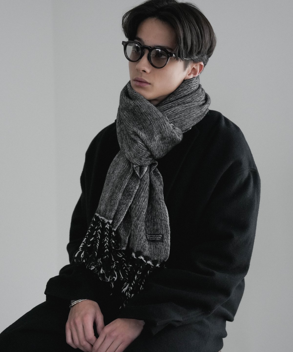 ofu様 おまとめストール専用 カシミヤ混ダブルフェイス・ストール/DoCLASSE