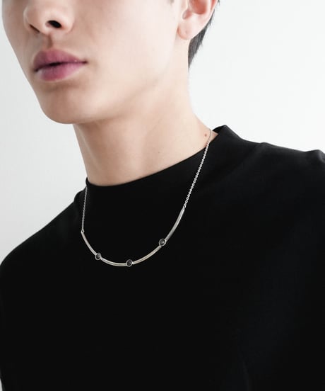 HIGH-END STONE SILVER NECKLACE