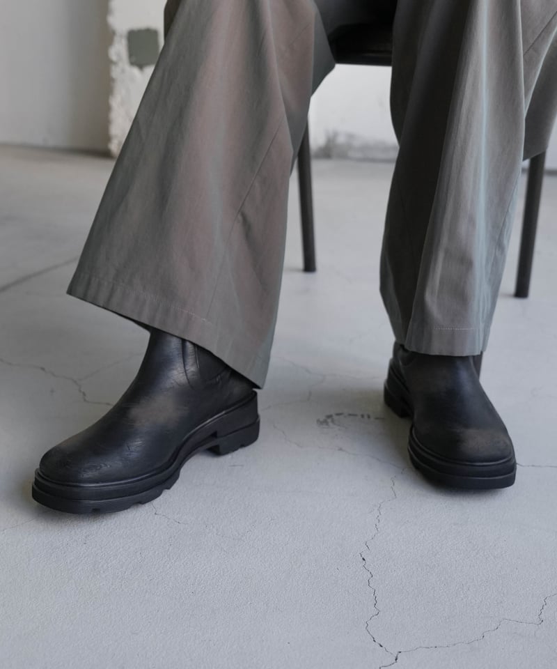 CTHY＋VEIN】COW LEATHER SIDE GORE BOOTS [EMBOSSE