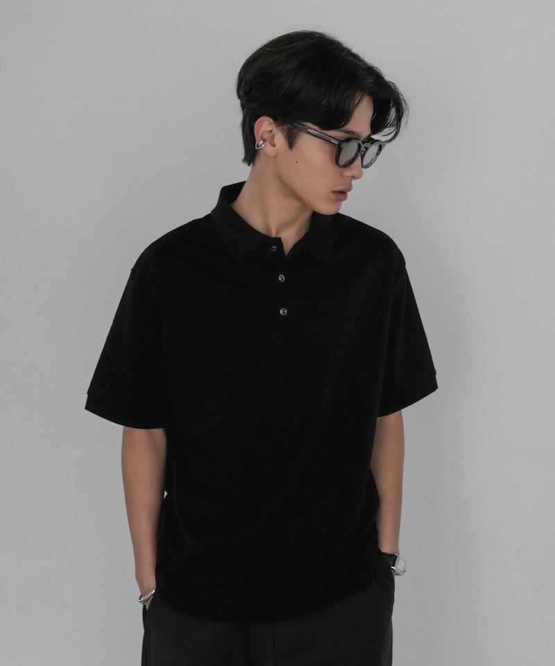 新品未開封 CTHY SUVIN PLATINUM POLO SHIRT 黒 LUXURY MATERIAL SUVIN PLATINUM POLO SHIRT | CTHY