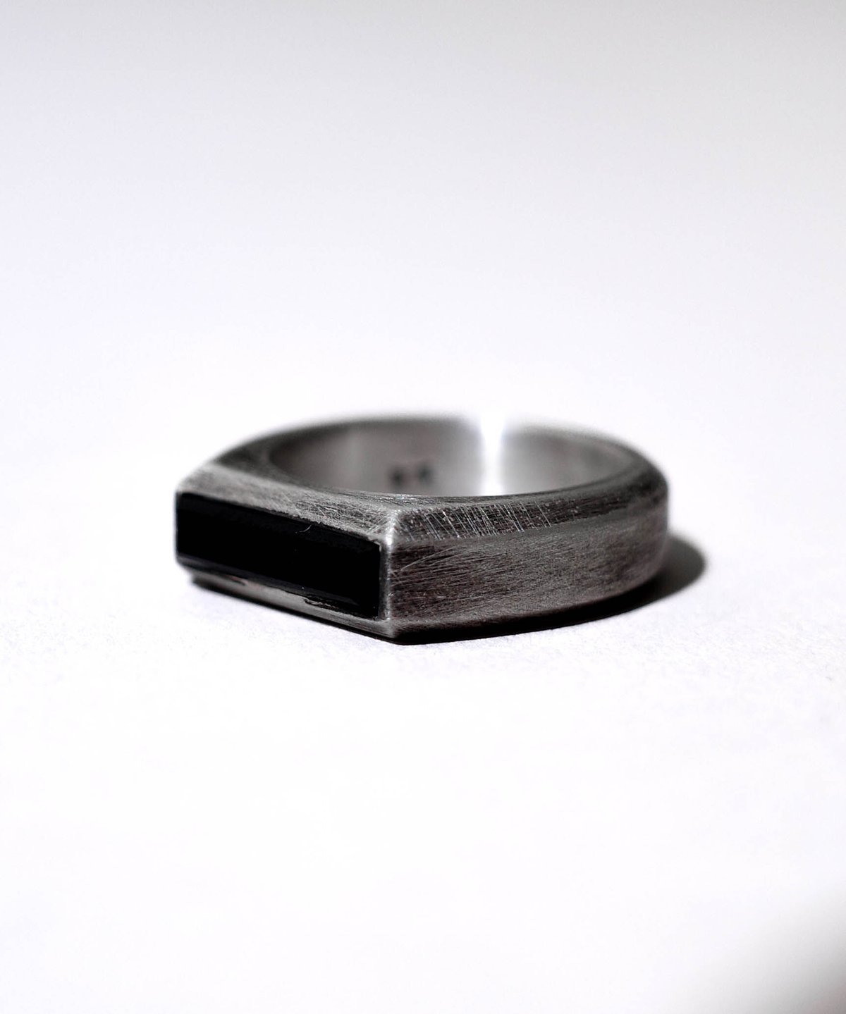 Shota様用】 CTHY RING [BLACK AGATE] 19号
