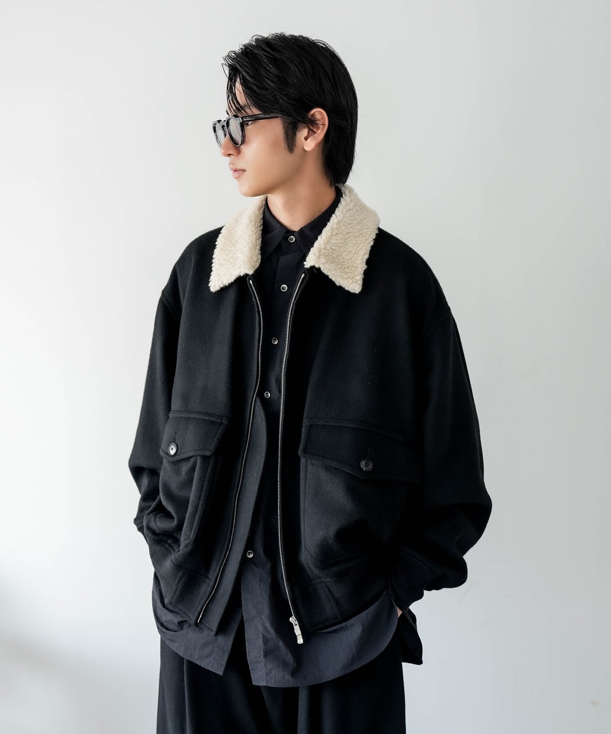 CTHY LUXURY MATERIAL G-1JACKET Mサイズ LUXURY MATERIAL G-1 JACKET by WOOL CASHMERE | CTHY