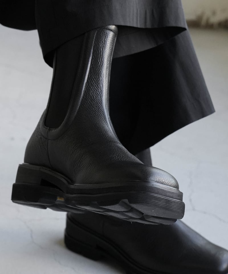 CTHY＋VEIN】COW LEATHER SIDE GORE BOOTS [EMBOSSE