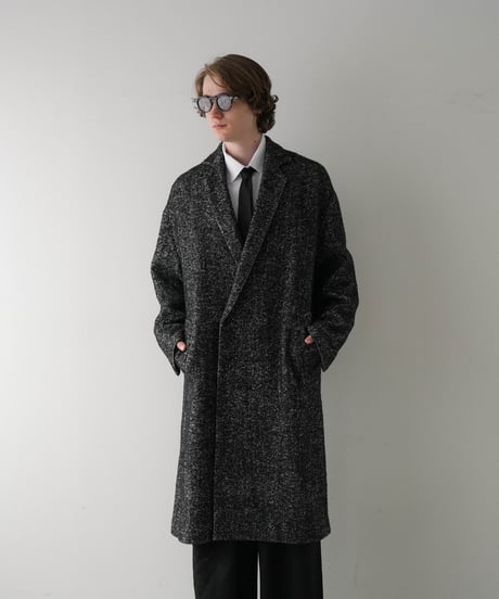 LUXURY MATERIAL CHESTER COAT by Super140’s Jackal WOOL / TWEED