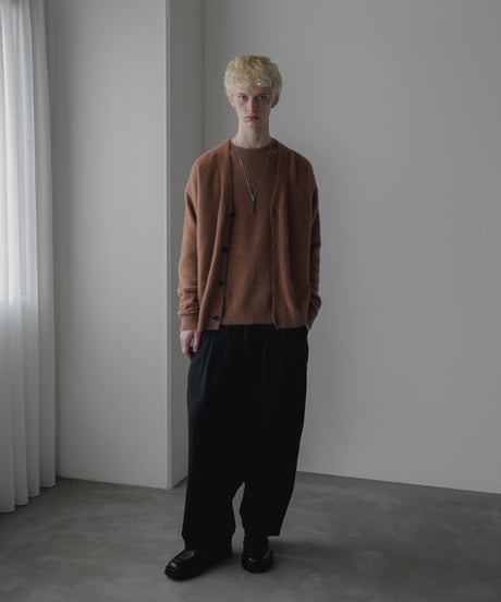 FOX SILK WOOL SHAGGY KNIT PULLOVER