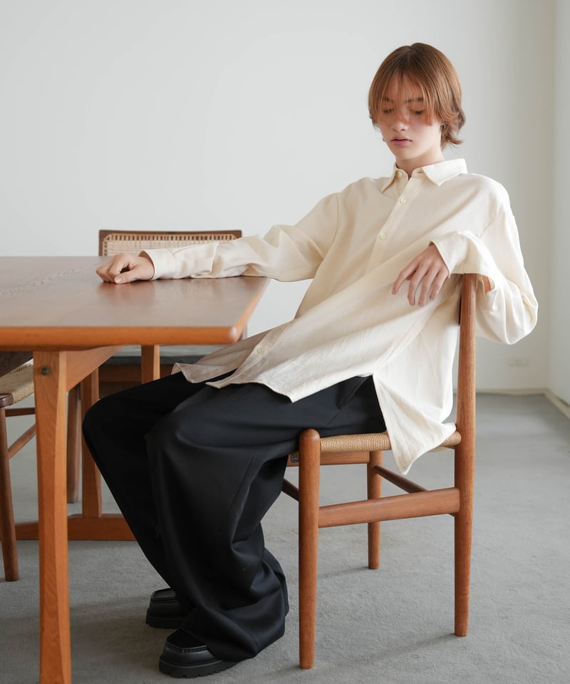 新品未使用　CTHY VINTAGE SILK NOIL SHIRT SIZE1 VINTAGE SILK NOIL SHIRT | CTHY