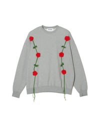 [DISCOVERED27SS] ROSE CROCHET SWEAT