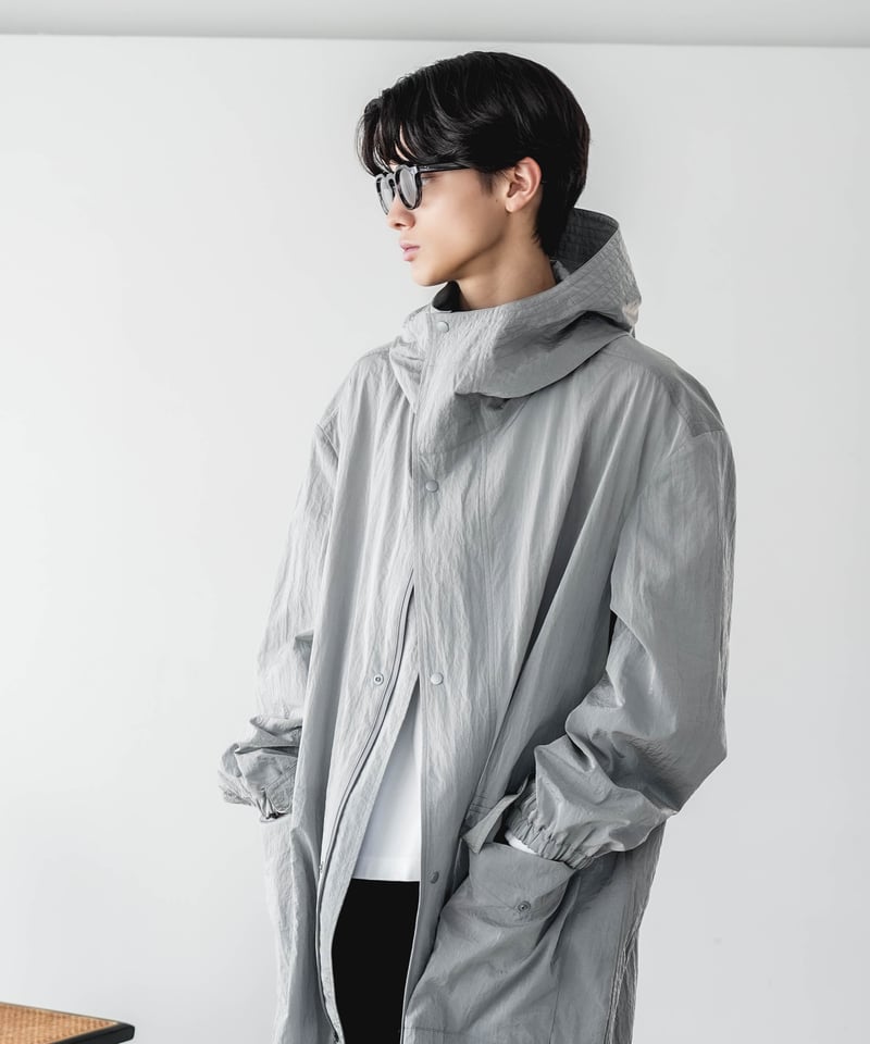 LUXURY MATERIAL HOODED COAT by LIMONTA ITALY FA