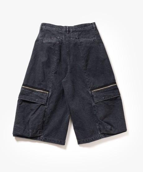 [VEIN27SS] SULFUR DYE DUCK BALLOON CARGO SHORTS