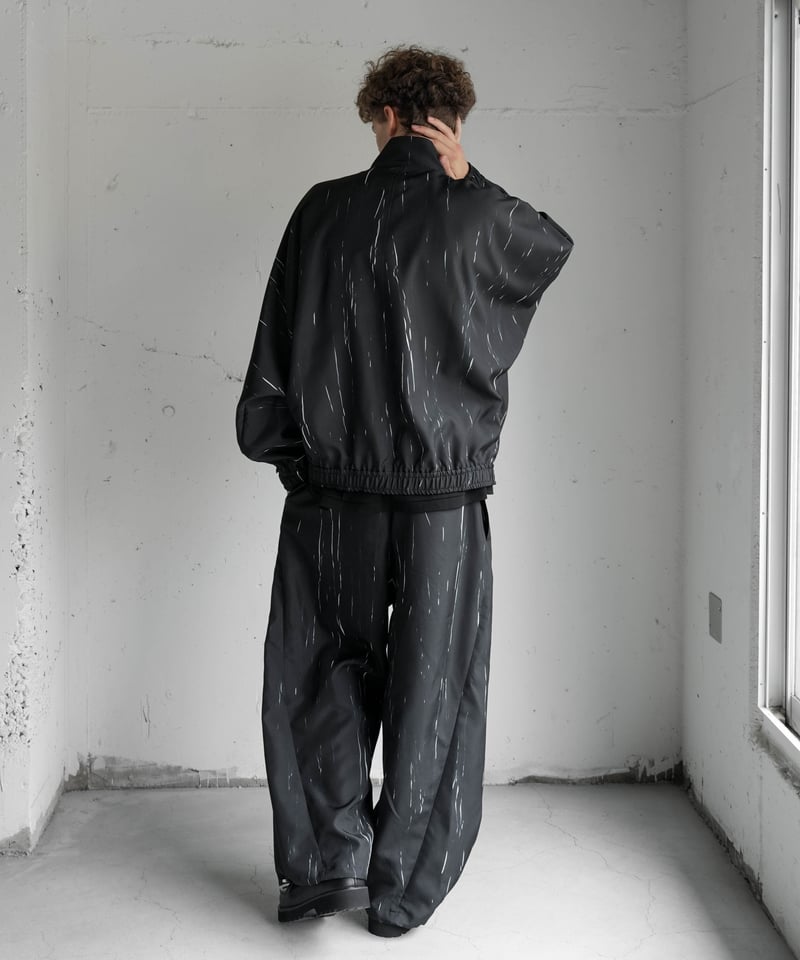 CTHY+VEIN】PE WRINKLES TAFFETA TRACK WIDE PANTS CTHY+VEIN】PE WRINKLES TAFFETA TRACK WIDE PANTS