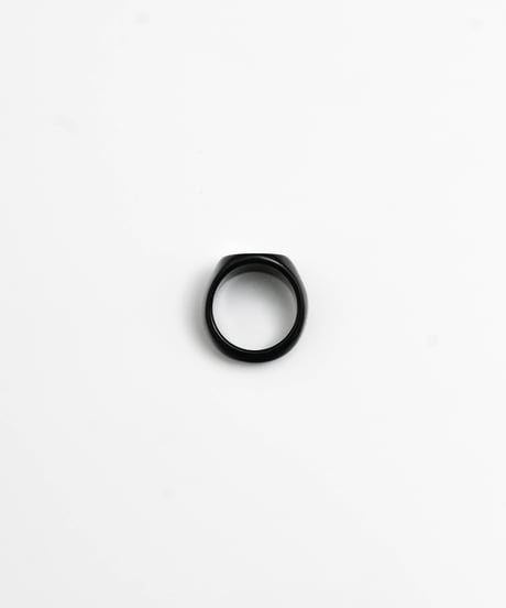 LUXURY MATERIAL ALL STONE RING by BLACK AGATE