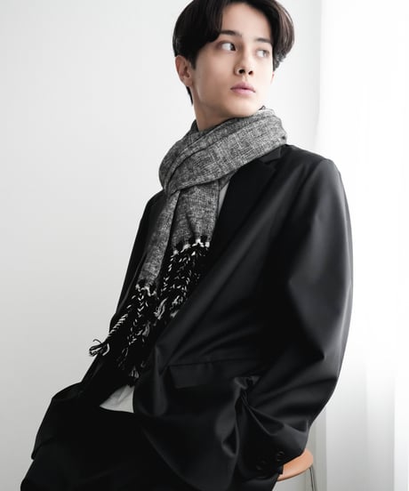 HIGH-END YAK WOOL FRINGE STOLE