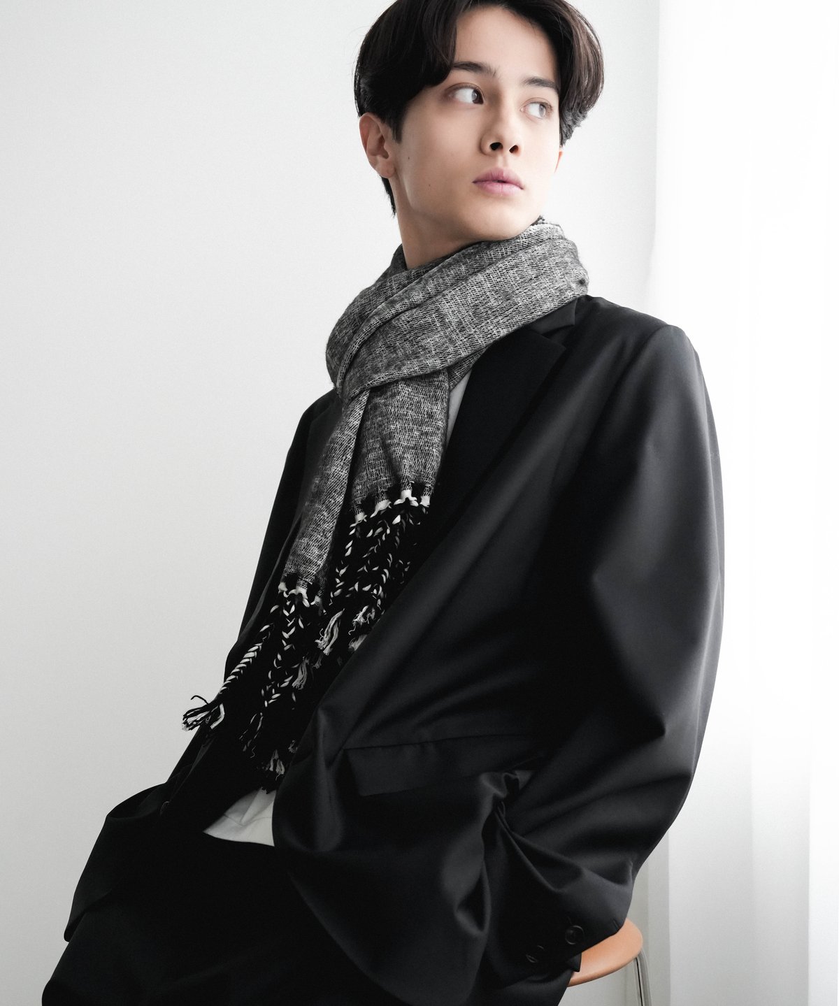 HIGH-END YAK WOOL FRINGE STOLE | CTHY