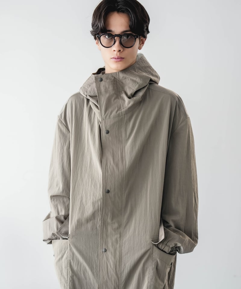LUXURY MATERIAL HOODED COAT by LIMONTA ITALY FA