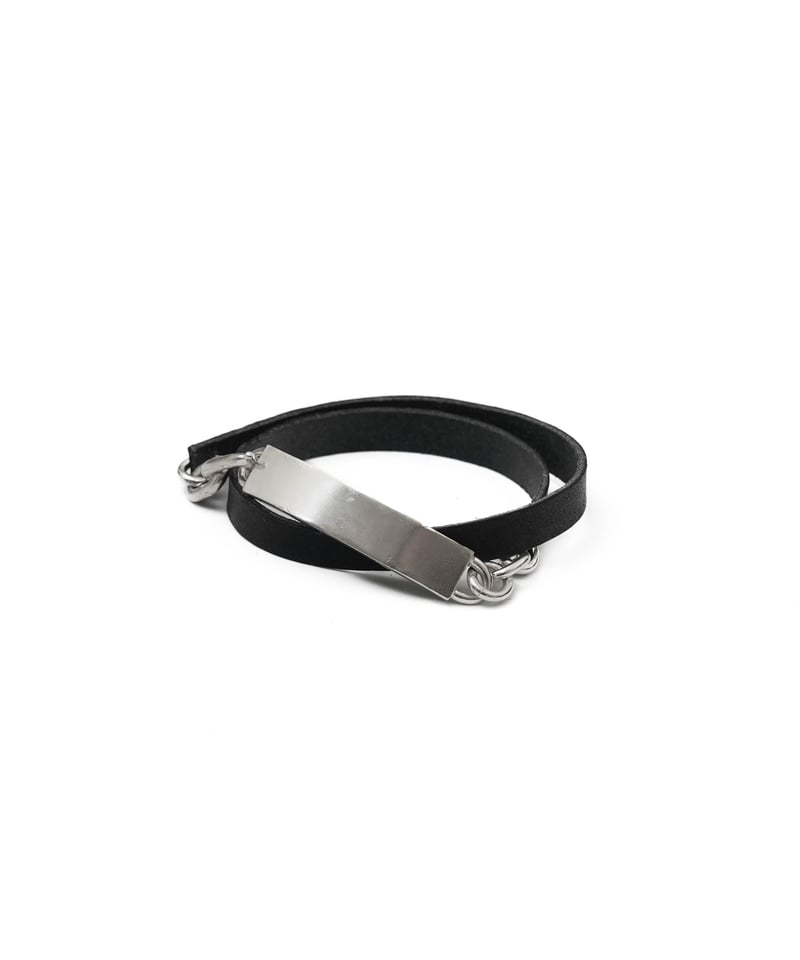 GUIDI LEATHER PLATE BRACELET by artisan | CTHY