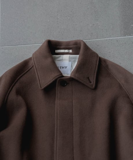 LUXURY MATERIAL BISHU LAMB WOOL SOUTIEN COLLAR COAT