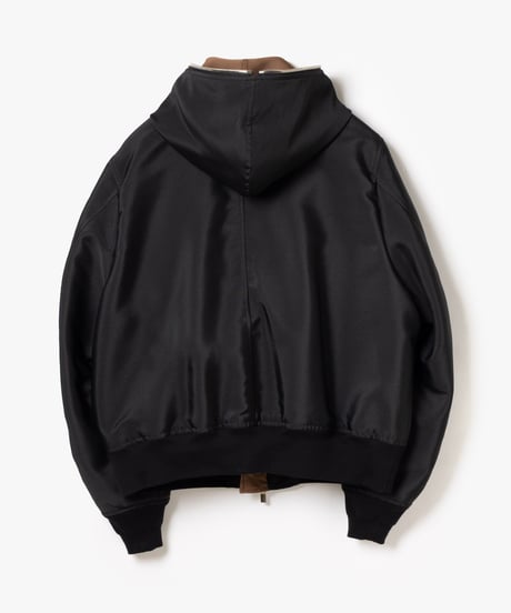 [VEIN27SS] RIVER SATIN HOODED MA-1