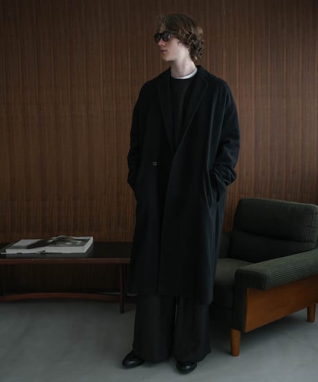 LUXURY MATERIAL CHESTER COAT by Super140’s Jackal WOOL / TWEED