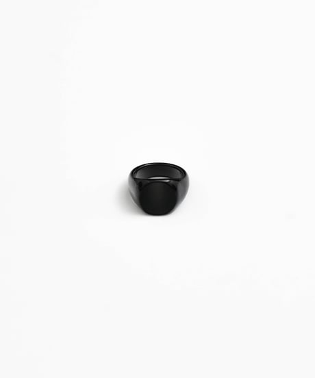 LUXURY MATERIAL ALL STONE RING by BLACK AGATE