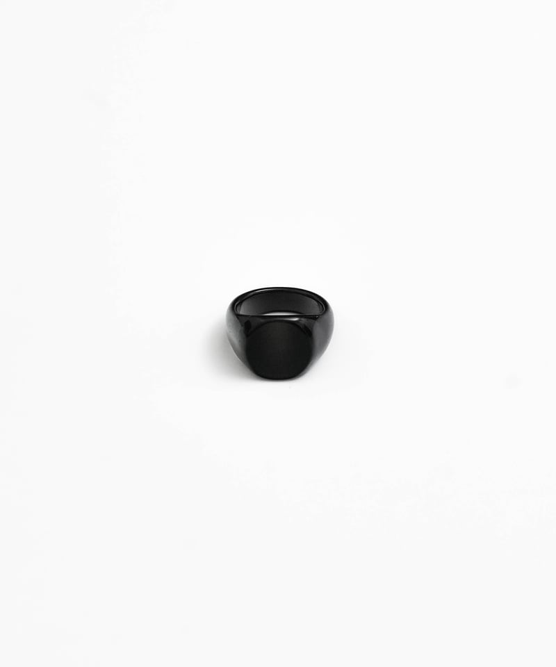 LUXURY MATERIAL ALL STONE RING by BLACK AGATE |