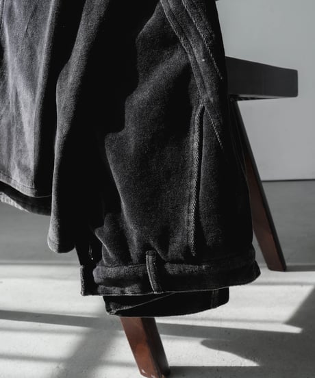 VINTAGE 3D CUTTING FADE VELOURS PANTS