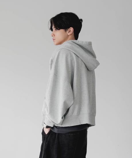 VINTAGE DISTRESSED ZIP UP HOODY