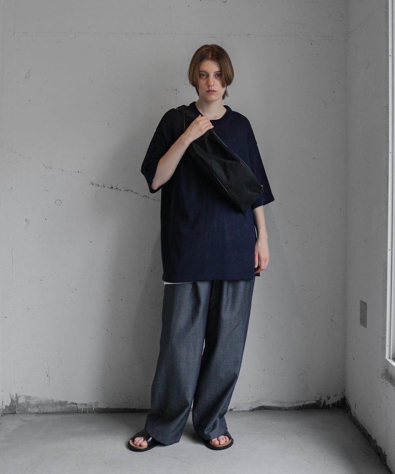 WOOL DENIM WIDE SLACKS | CTHY WOOL DENIM WIDE SLACKS | CTHY