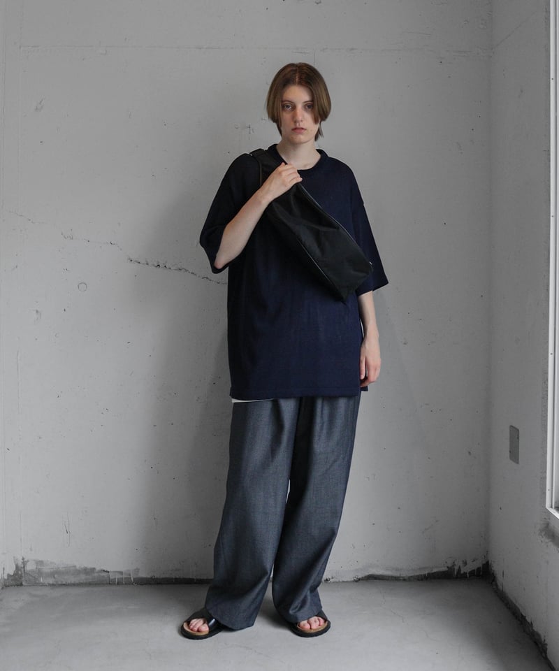 新作モデル スラックス WOOL DENIM WIDE PANTS スラックス