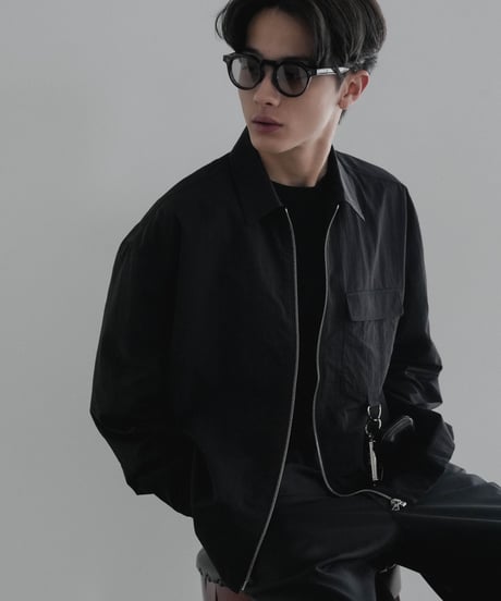 LUXURY MATERIAL LIMONTA NYLON riri-ZIP SHIRTS JACKET