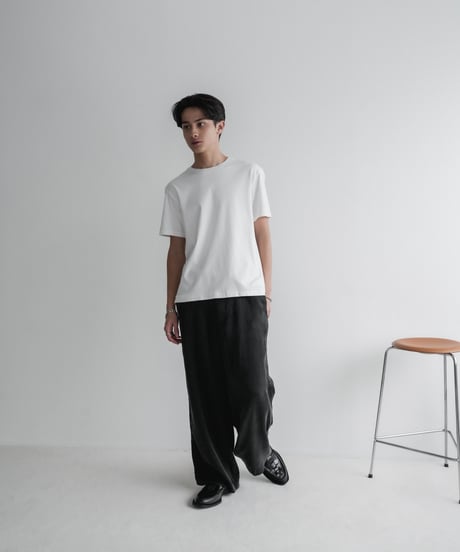LUXURY MATERIAL SUVIN PLATINUM  H/S TEE 【JUST】