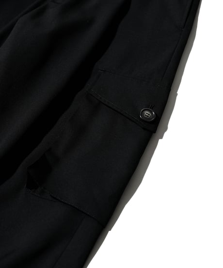 【CTHY＋Rich I】WOOL WIDE CARGO SLACKS