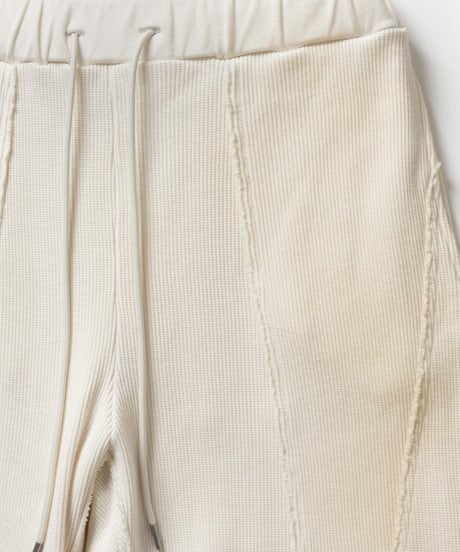 [VEIN27SS] HIGH GAUGE WAFFLE 3D LAYERED EASY TROUSERS