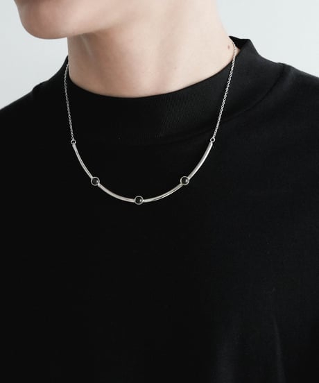 HIGH-END STONE SILVER NECKLACE