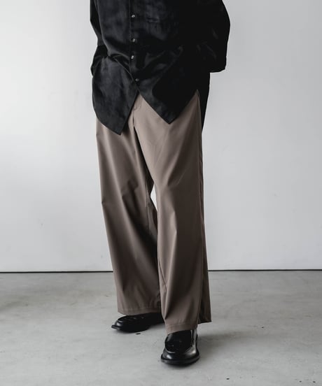 LUXURY MATERIAL Super120’s BISHU WOOL JEWEL TROUSERS