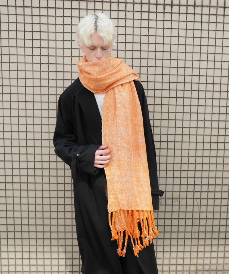 小物 YAK WOOL FRINGE STOLE MIX COLOR HIGH-END YAK WOOL FRINGE STOLE | CTHY