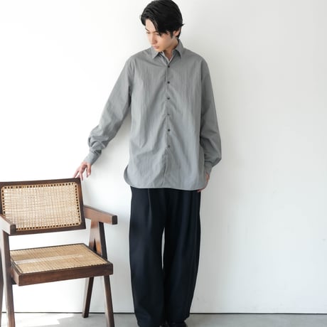 ト*ト様 WIDE CURVE TROUSERS Jackal WOOL LUXURY MATERIAL WIDE CURVE TROUSERS by Super140
