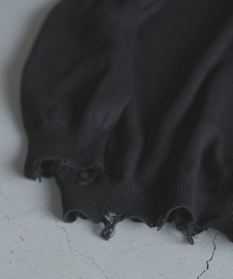 CTHY 別注　mill クラッシュヘンリーネックニット CTHY 別注mill クラッシュヘンリーネックニット