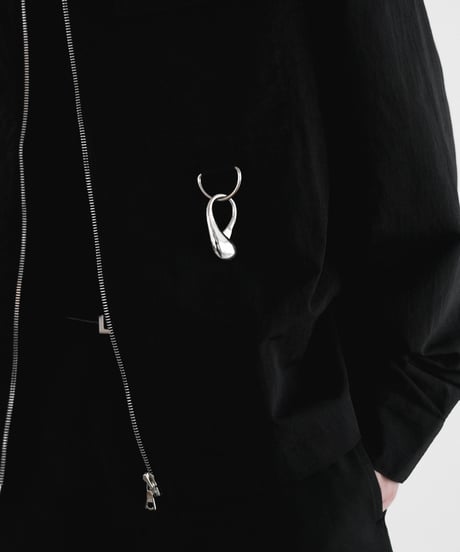 LUXURY MATERIAL LIMONTA NYLON riri-ZIP SHIRTS JACKET