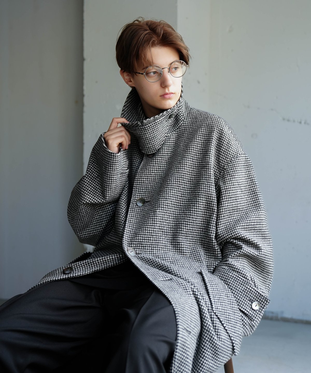 Super 140's Jackal WOOLSOUTAINCOLLARCOAT