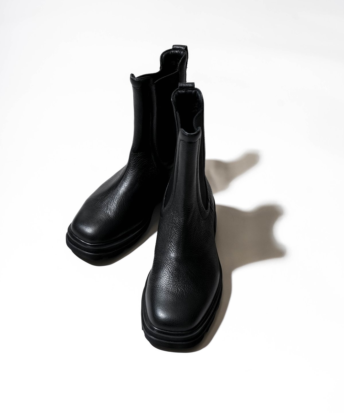 CTHY+VEIN】COW LEATHER SIDE GORE BOOTS [EMBOSSE CTHY+VEIN】COW LEATHER SIDE GORE BOOTS [EMBOSSE