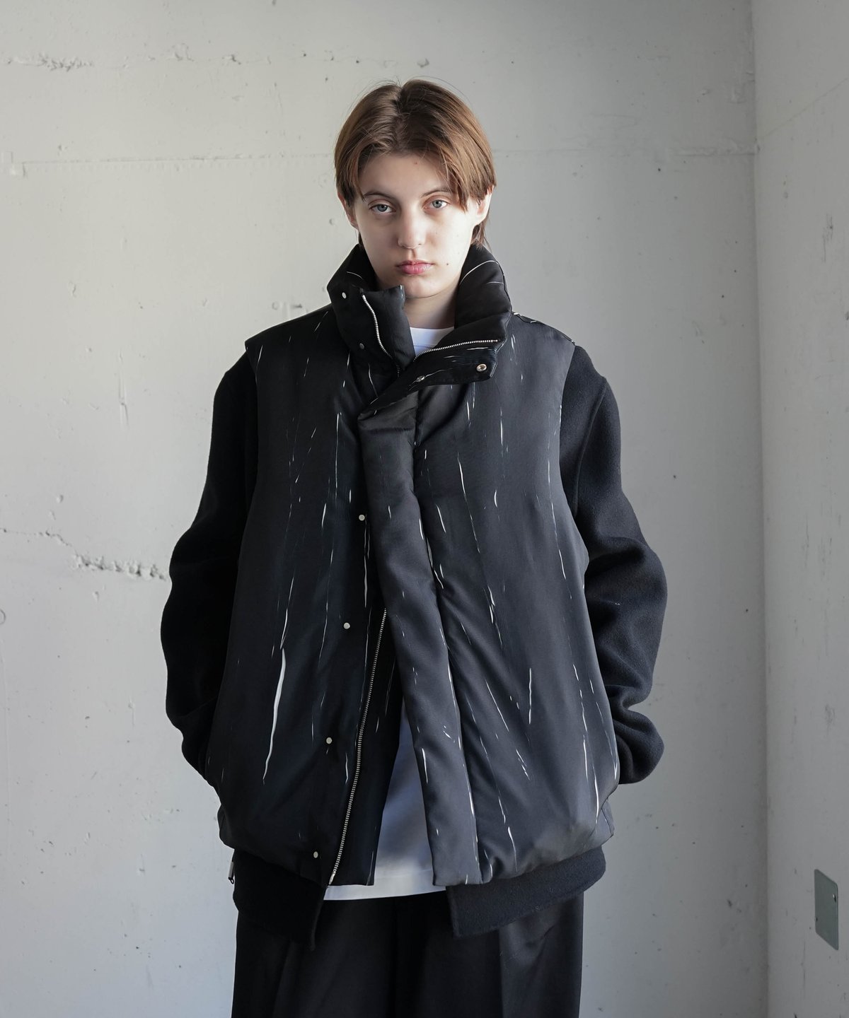 CTHY＋VEIN】PE WRINKLES TAFFETA DOWN VEST