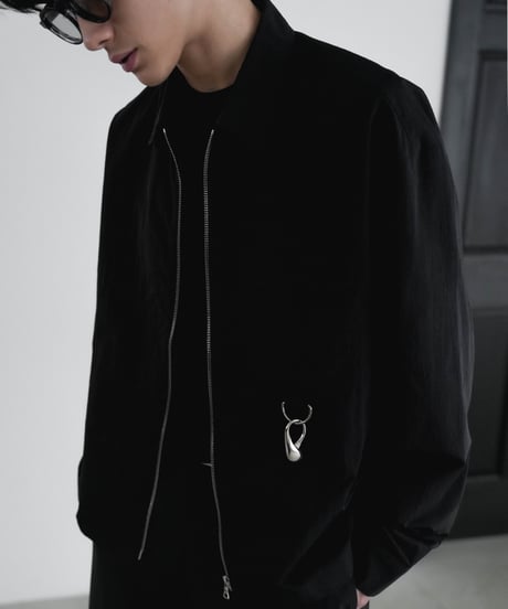 LUXURY MATERIAL LIMONTA NYLON riri-ZIP SHIRTS JACKET
