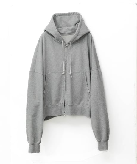 VINTAGE DISTRESSED ZIP UP HOODY