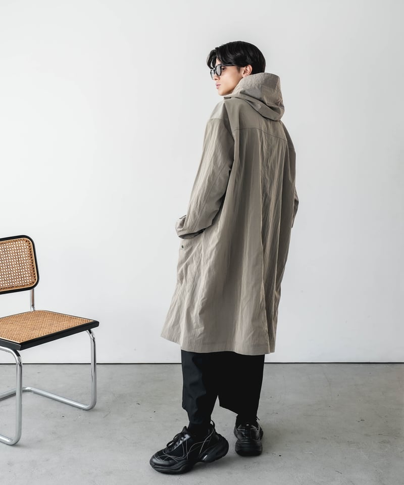 LUXURY MATERIAL HOODED COAT by LIMONTA ITALY FA